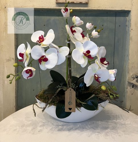 Orchideás asztaldísz 