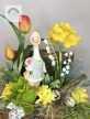 Tavaszi asztaldísz libával 40 cm 