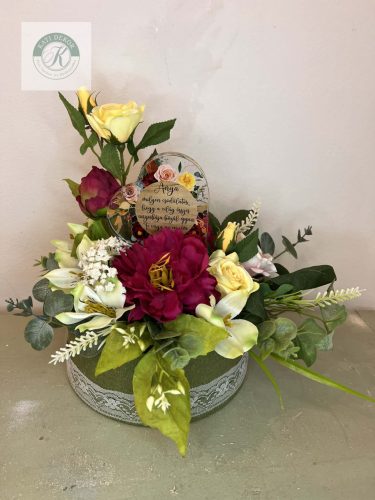 Anyák-napi virágbox 30 cm 