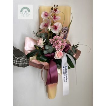 Ballagási virágcsokor lánynak 80 cm 