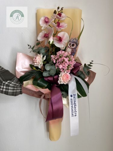 Ballagási virágcsokor lánynak 80 cm 