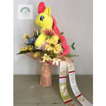 Ovis ballagási csokor unikornissal 40 cm 