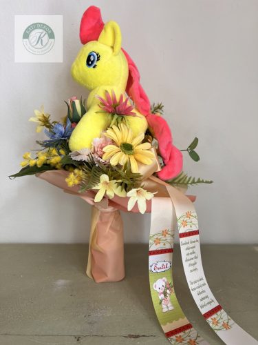 Ovis ballagási csokor unikornissal 40 cm 