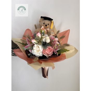 Ballagási virágcsokor lánynak 50 cm 