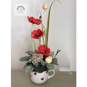 Anyák-napi bögrés dísz