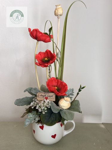 Anyák-napi bögrés dísz