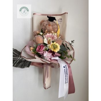 Ballagási virágcsokor lánynak 60 cm 