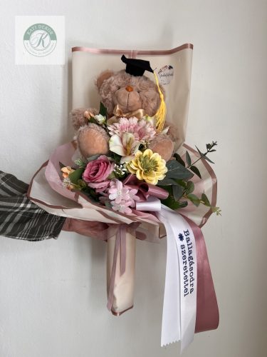 Ballagási virágcsokor lánynak 60 cm 
